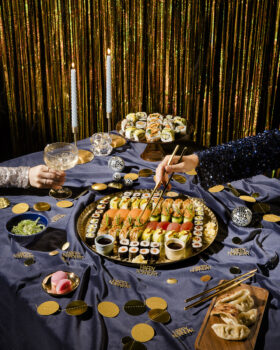 Foodfotografie Weihnachten mit Sushi