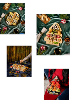 Foodfotografien Weihnachtsessen mit Sushi